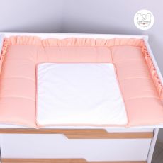 Пеленальний матрац 72х80 см Baby Veres Macaroon Peach, 0-12 міс, 100% бавовна, 1 пелюшка водонепроникна